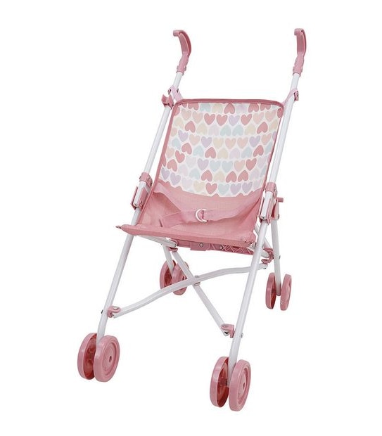 Doll Umbrella Stroller - Hearts