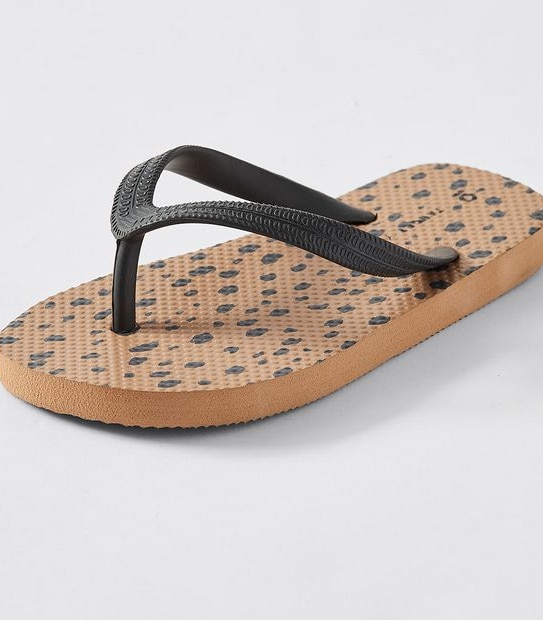 Kids Junior  Leopard Thongs