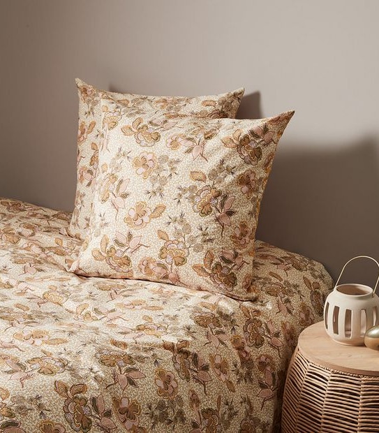 Eira Golden Floral European Pillowcase