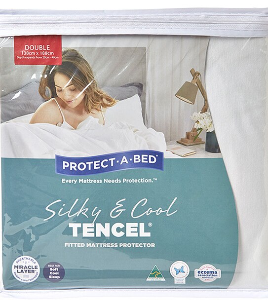 DB Protect-A-Bed Silky & Cool Tencel Fitted Mattress Protector