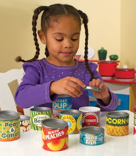 Melissa & Doug: Let's Play House! Grocery Cans