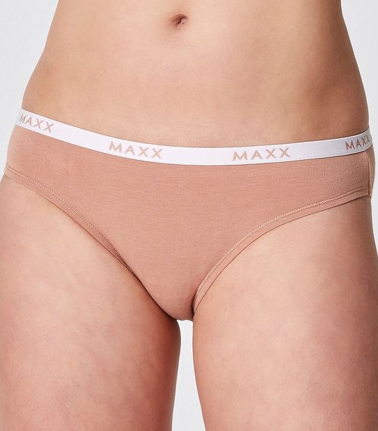 Maxx Cotton/Lycra Bikini Briefs - Bronze Brown