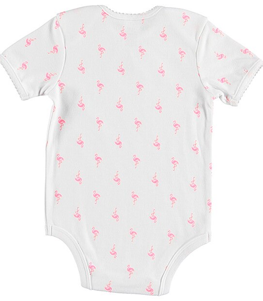 Girls' 5 Pack Bodysuits - Flamingo
