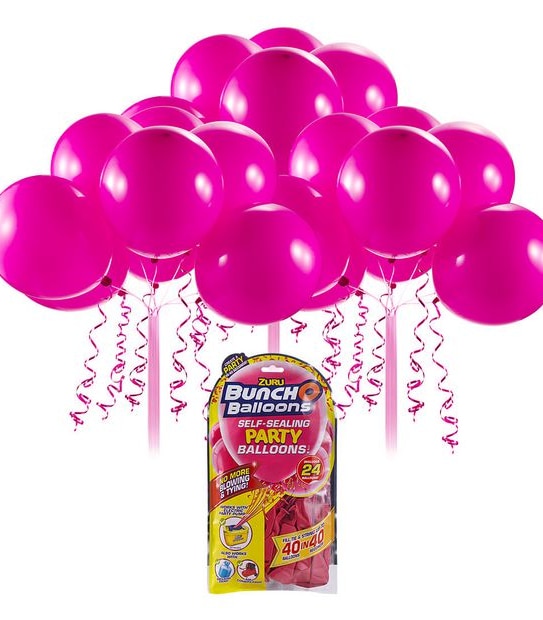ZURU Bunch O Balloons Self-Sealing Party Balloons! 24 Pack - Pink