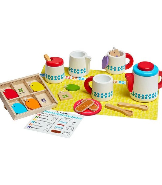 Melissa & Doug: Wooden Steep & Serve Tea Set