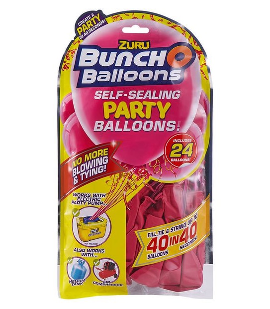 ZURU Bunch O Balloons Self-Sealing Party Balloons! 24 Pack - Pink