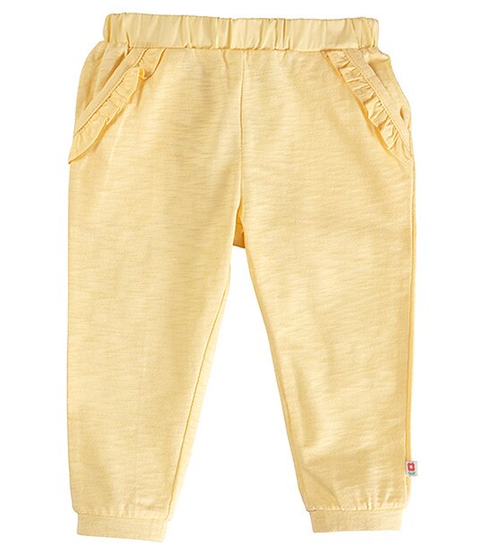 Girls' Frill Pocket Knit Harem Pants