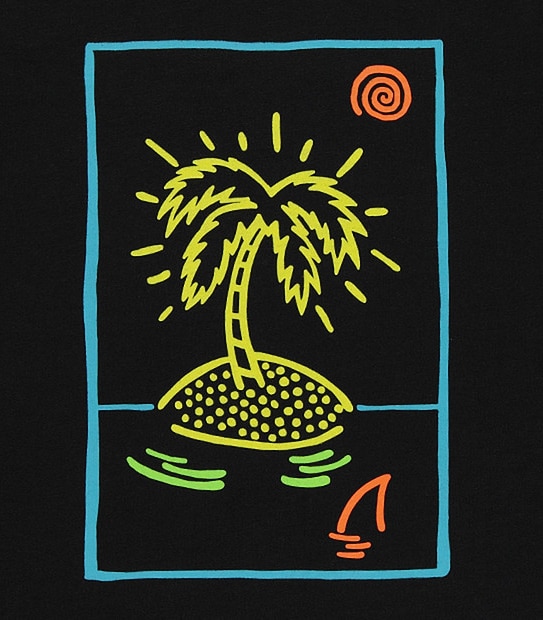 Boys' Short Sleeve Slub Palm Tree T-Shirt