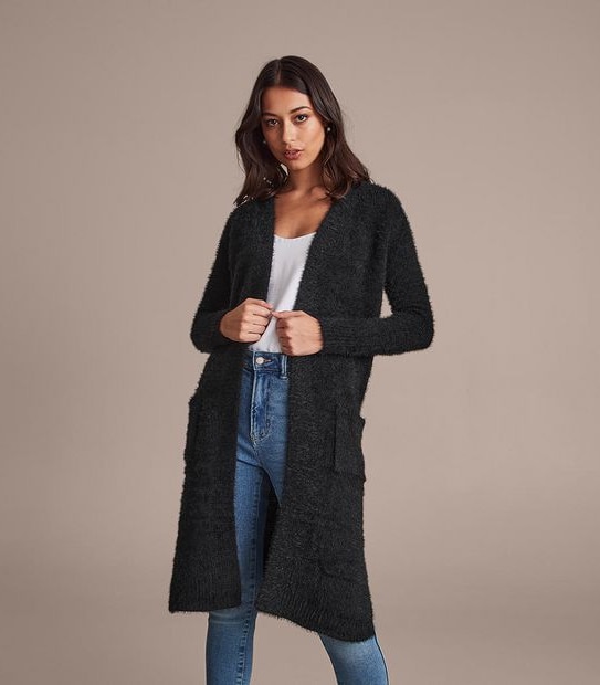 Lily Loves Edge To Edge Feather Cardigan