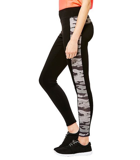 Active Camo Panel Leggings