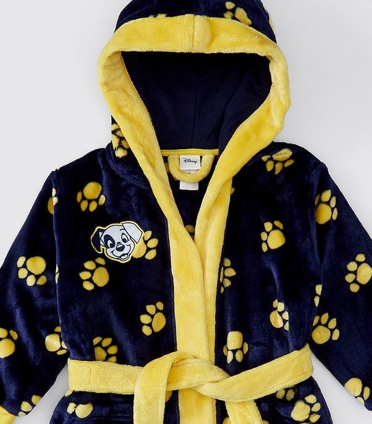 Disney 101 Dalmatians Dressing Gown - Navy Blue