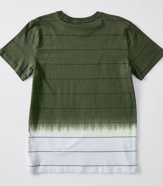 Dip Dye T-shirt - Olive Green