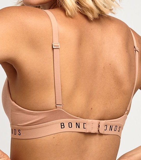 Bonds Original Wirefree T-Shirt Bra - Latte Brown