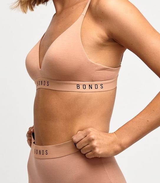 Bonds Original Wirefree T-Shirt Bra - Latte Brown