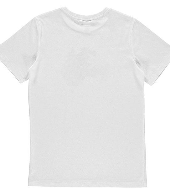 Boys' Short Sleeve Australia Map Print T-Shirt