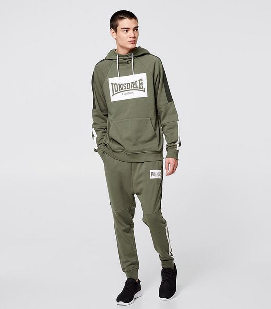 Lonsdale London Malton Hoodie - Khaki