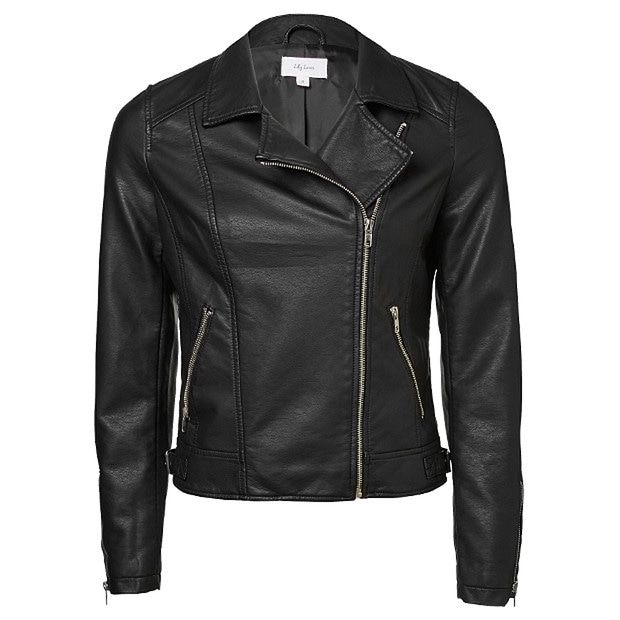 Lily Loves Leather Look Biker Jacket | Target Australia