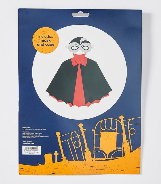 Halloween Vampire Mask & Cape