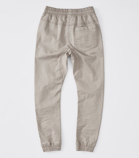 Boys Pull On Chino Pants - Cement