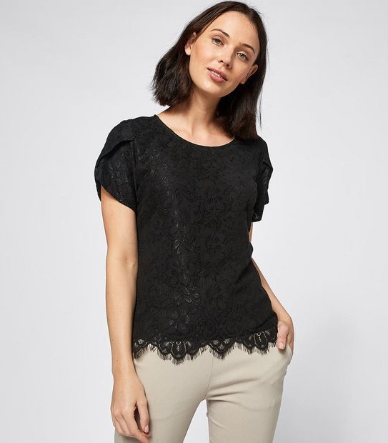 Preview Evie Lace Shell Straight Blouse