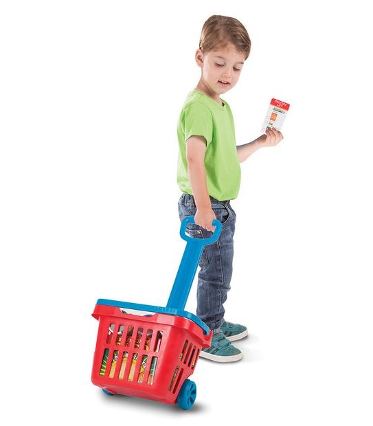 Melissa & Doug: Fill & Roll Grocery Basket Play Set 
