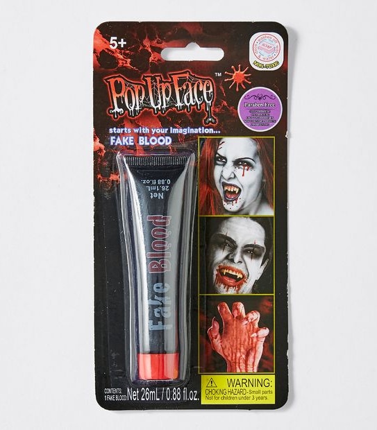 Pop Up Face Fake Blood