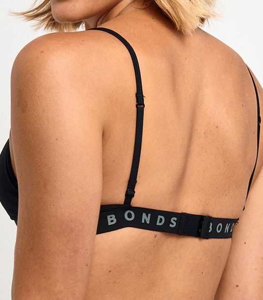 Bonds Hipster Flex It Crop Bra - Black