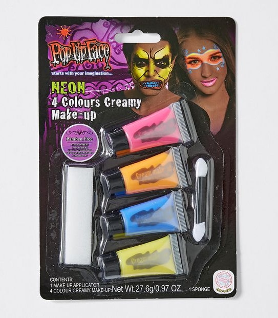 Pop Up Face Neon Makeup Kit