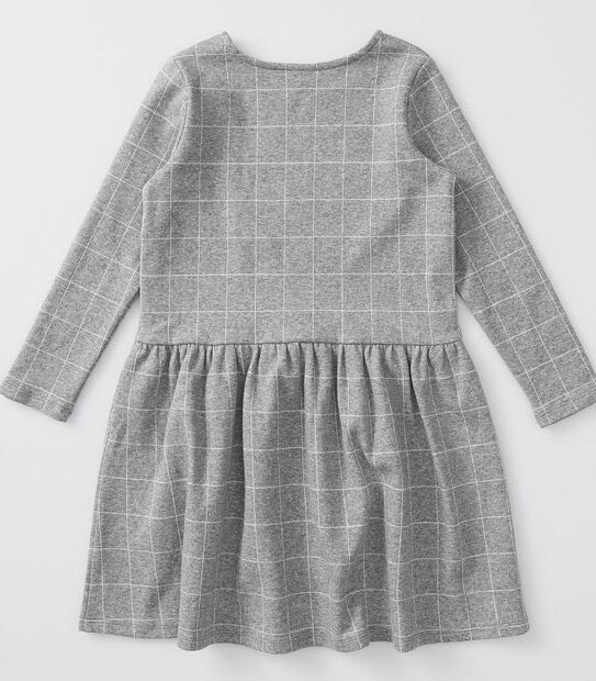 Checkered Dress - Grey