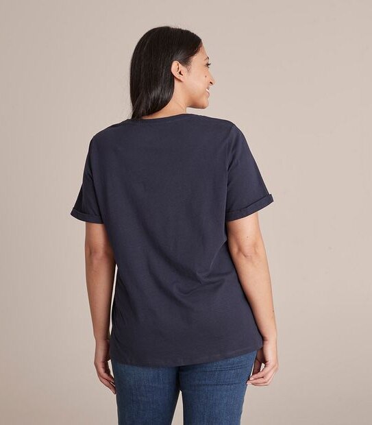 Curve Print Crew T-Shirt