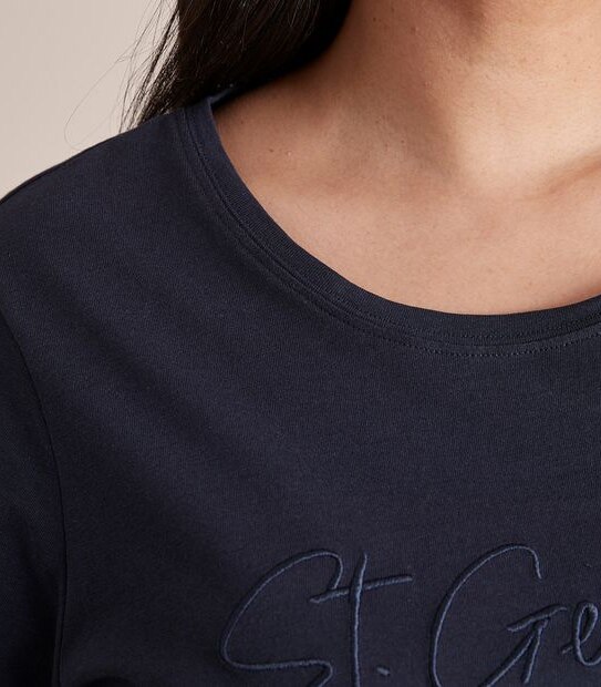 Curve Print Crew T-Shirt