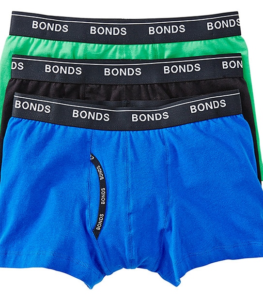 Bonds 3 Pack Guyfront Trunks