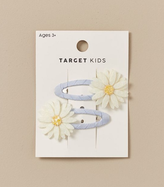 2 Pack Daisy Hair Clips