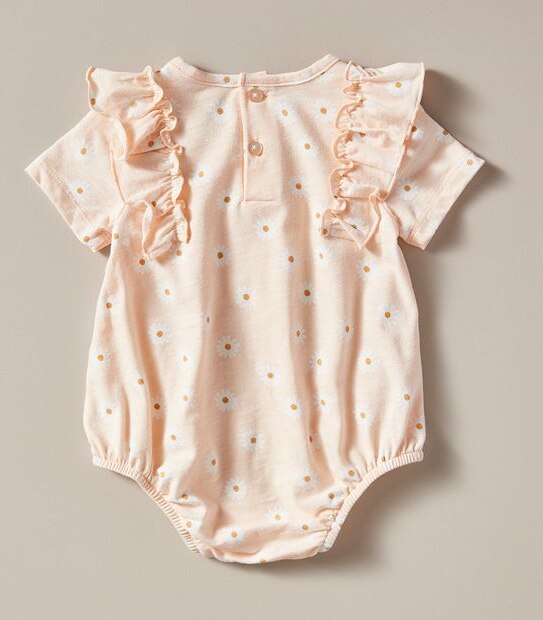 Baby Organic Cotton Frill Bubblesuit