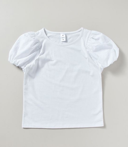 Broderie Puff Sleeve T-shirt