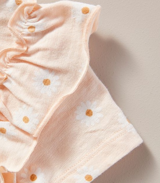 Baby Organic Cotton Frill Bubblesuit