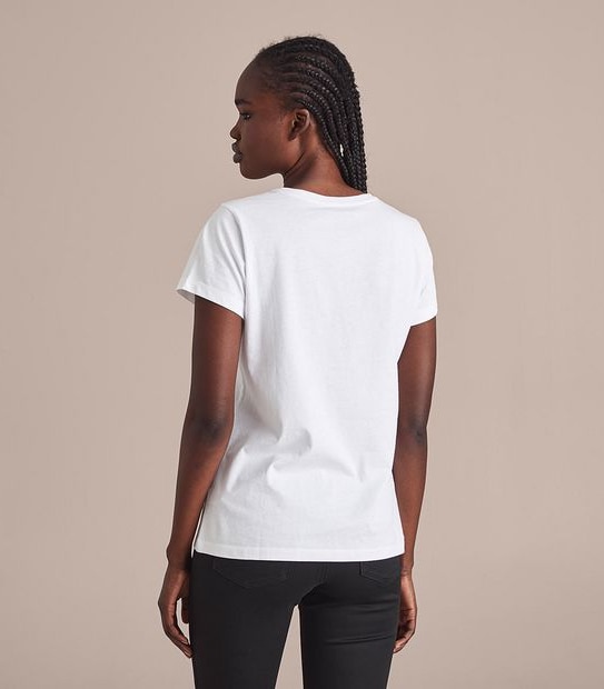 Printed Fitted Crew T-Shirt