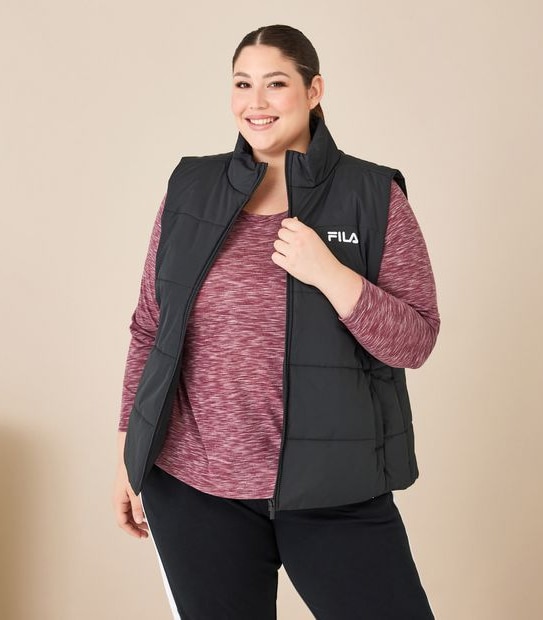 Fila Plus Size Anne Puffer Vest