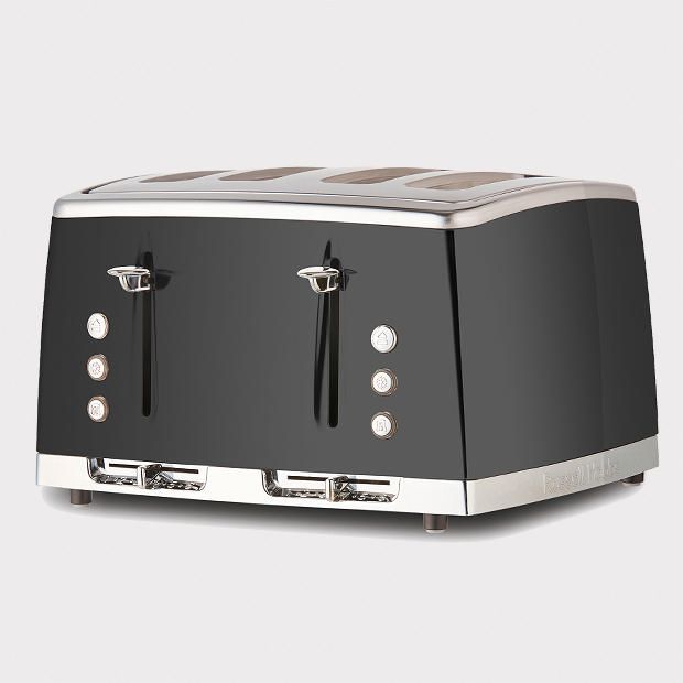 Russell Hobbs Lunar 4 Slice Toaster - RHT64GRY Grey Russell Hobbs Lunar 4 Slice Toaster - RHT64GRY Grey