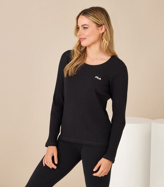 Fila Ceilia Ribbed Long Sleeve T-Shirt