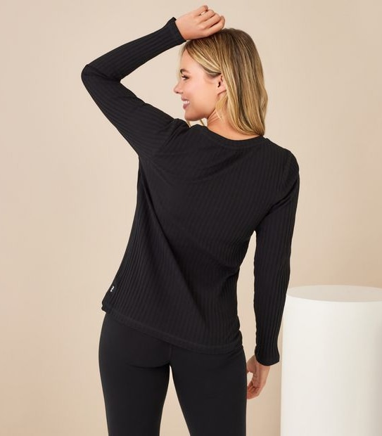 Fila Ceilia Ribbed Long Sleeve T-Shirt