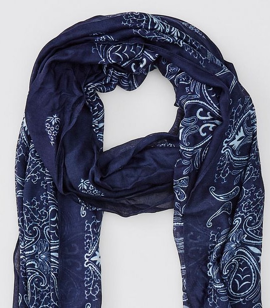 Midweight Woven Scarf - Tile Print