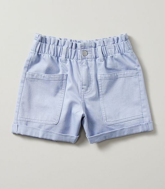 Paperbag Waist Denim Shorts