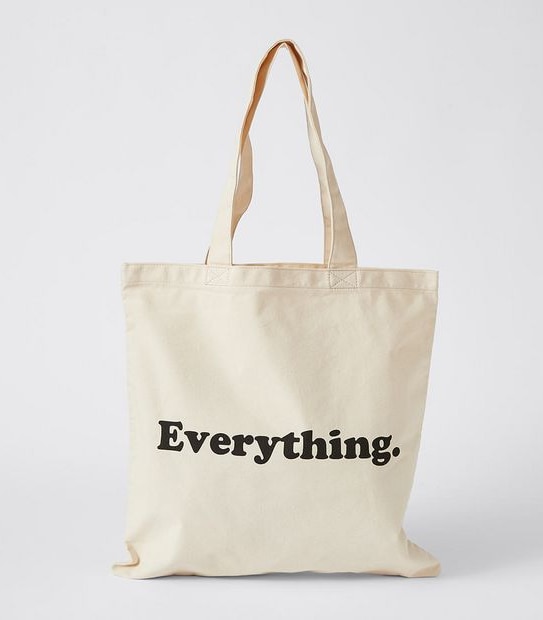 Canvas Shopper Tote Bag