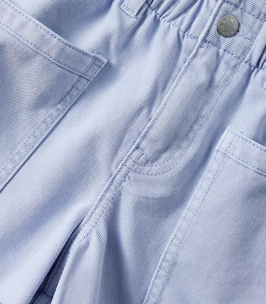 Paperbag Waist Denim Shorts