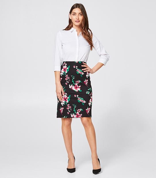 Ponte Pencil Skirt