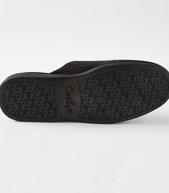 Grosby Tod Scuff Slippers - Black