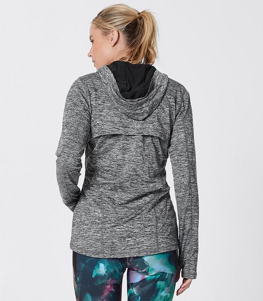 Active Performance Zip Through Jacket - Charcoal Marle