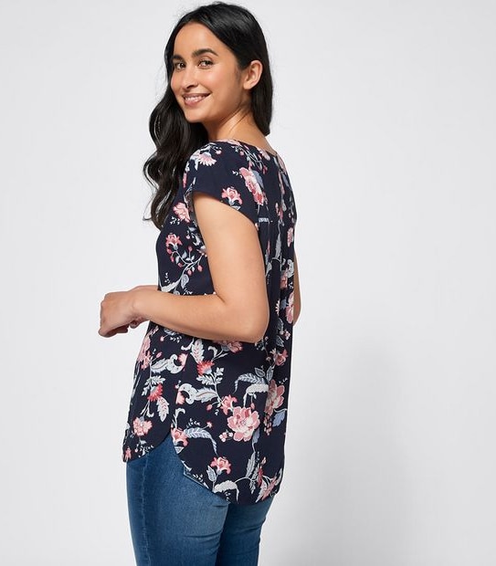 Mary Woven T-Shirt Blouse 