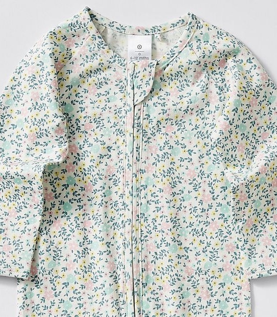 Baby Organic Cotton Print Coverall 3 of 3